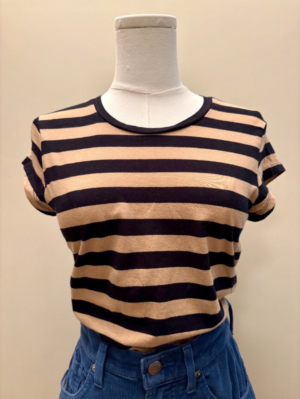 Black and Brown Striped Tee